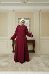 The Maroon Crystal Dress