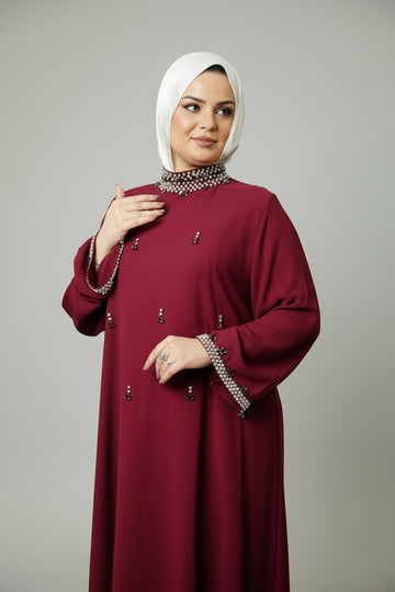 The Maroon Crystal Dress