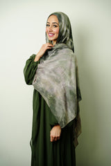 Premium Modal Abstract Floral Hijab