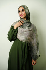 Premium Modal Abstract Floral Hijab