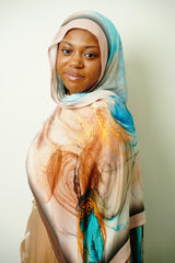 Premium Modal Watercolor Swirl Hijab