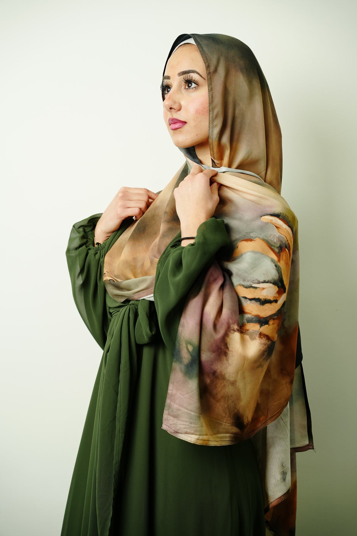 Premium Modal Watercolor HIjab