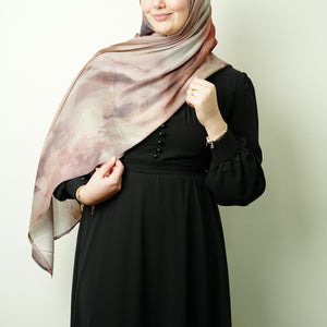 Premium Modal Mauve Watercolor Hijab