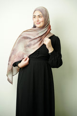 Premium Modal Mauve Watercolor Hijab