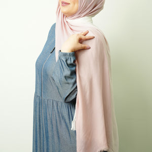 Premium Modal Blush Pink White Ombre