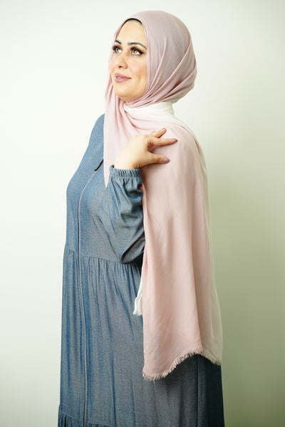 Premium Modal Blush Pink White Ombre