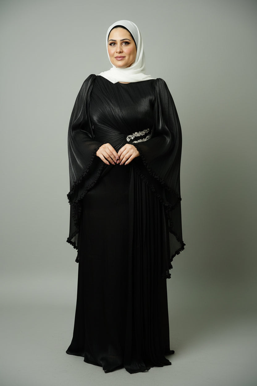 The Sultana Gown in Black