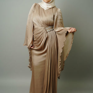 The Sultana Gown in Champagne