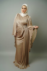 The Sultana Gown in Champagne