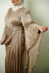 The Sultana Gown in Champagne
