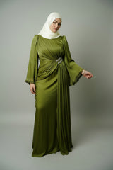 The Sultana Gown in Olive