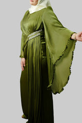 The Sultana Gown in Olive
