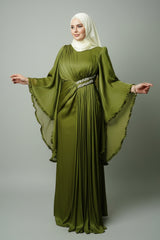 The Sultana Gown in Olive