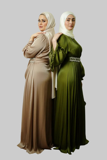 The Sultana Gown in Olive
