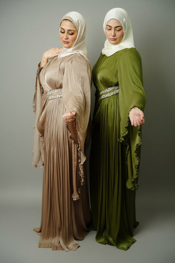 The Sultana Gown in Olive