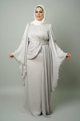 The Sultana Gown in Silver