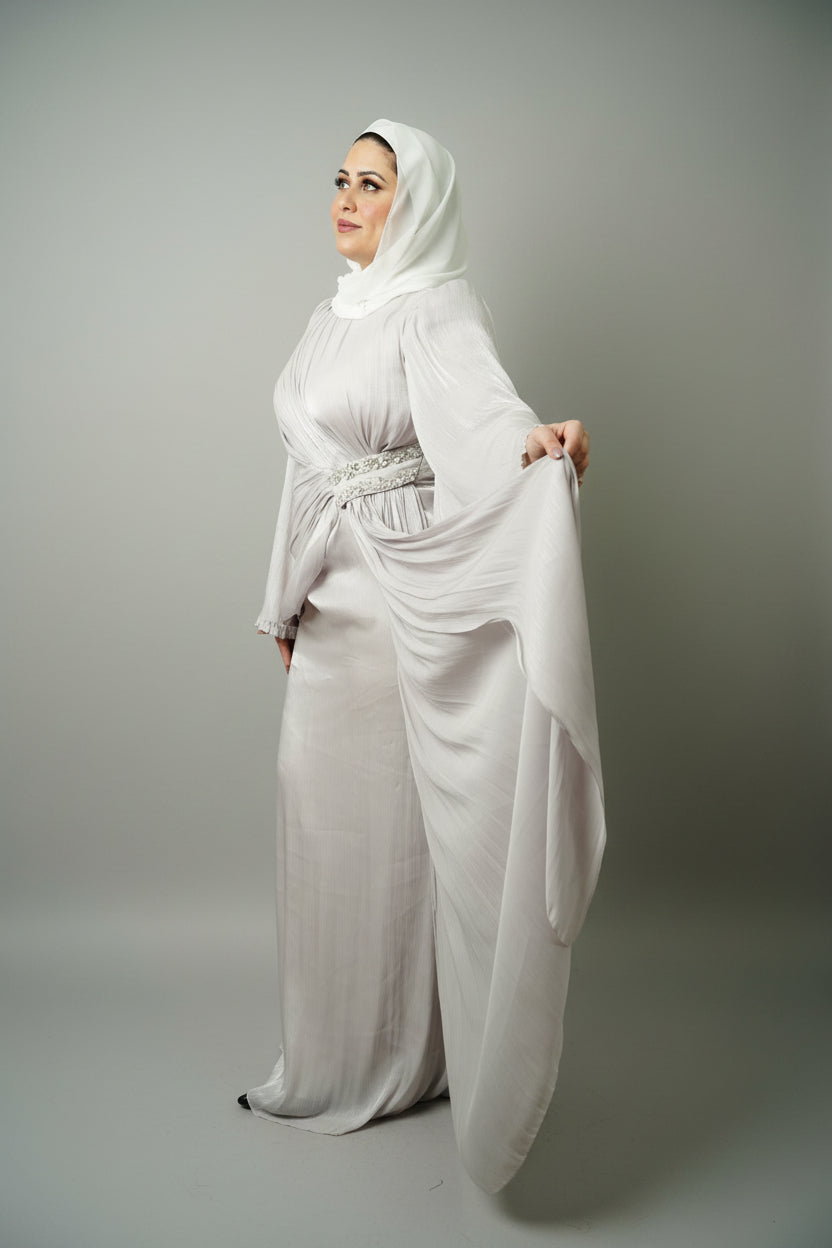The Sultana Gown in Silver