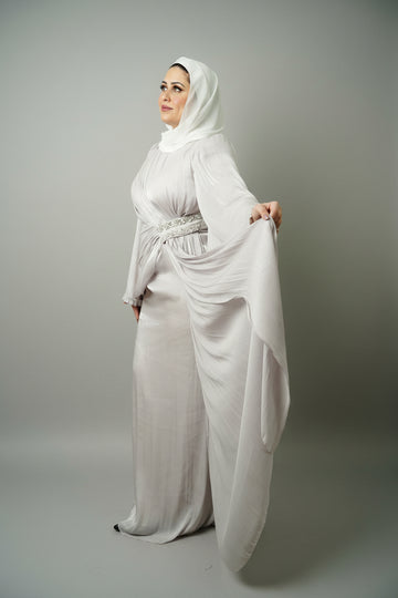 The Sultana Gown in Silver