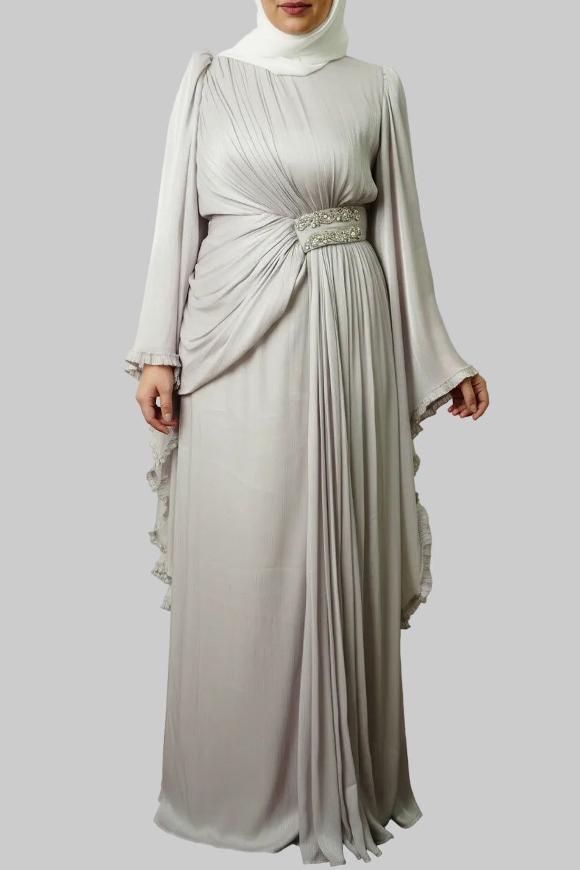 The Sultana Gown in Silver