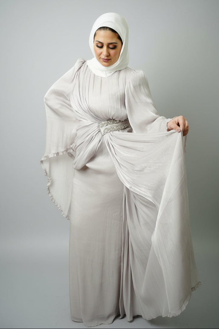 The Sultana Gown in Silver