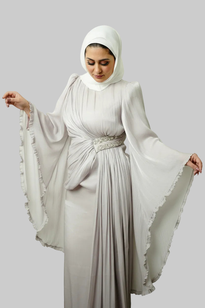 The Sultana Gown in Silver