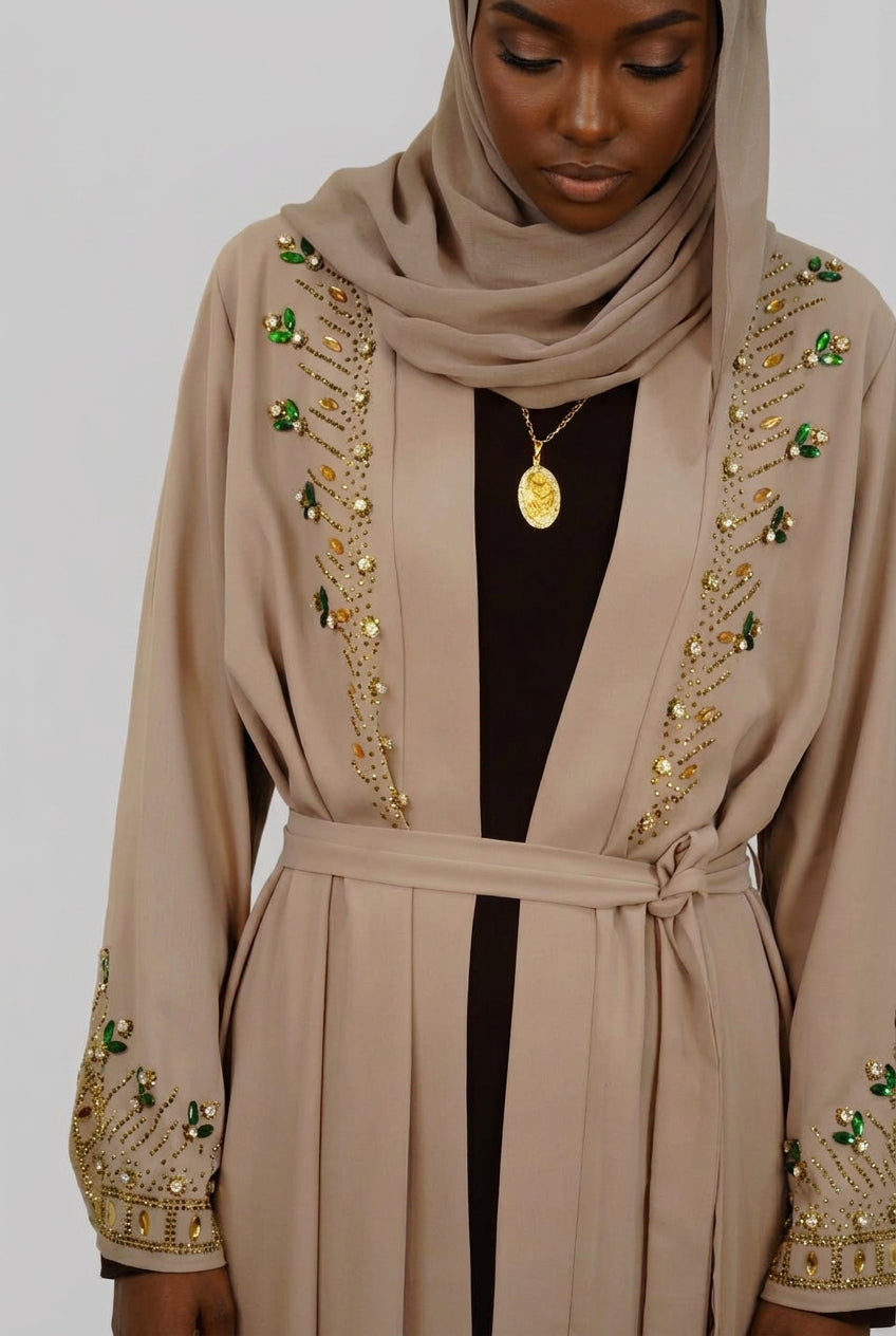 The Emerald Reverie Abaya