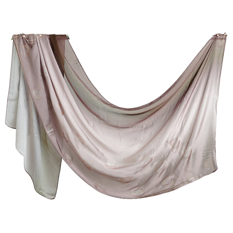 Ombre Crystal Veil-Hijab (Latte-Nude)