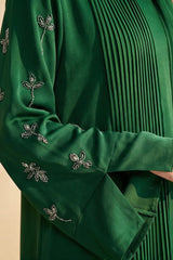 Royal Green Waterfall Abaya