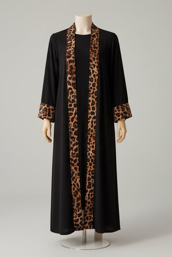 The Leoppard Luxe Abaya