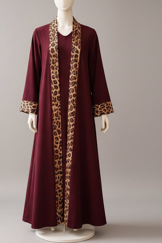 The Leoppard Luxe Abaya