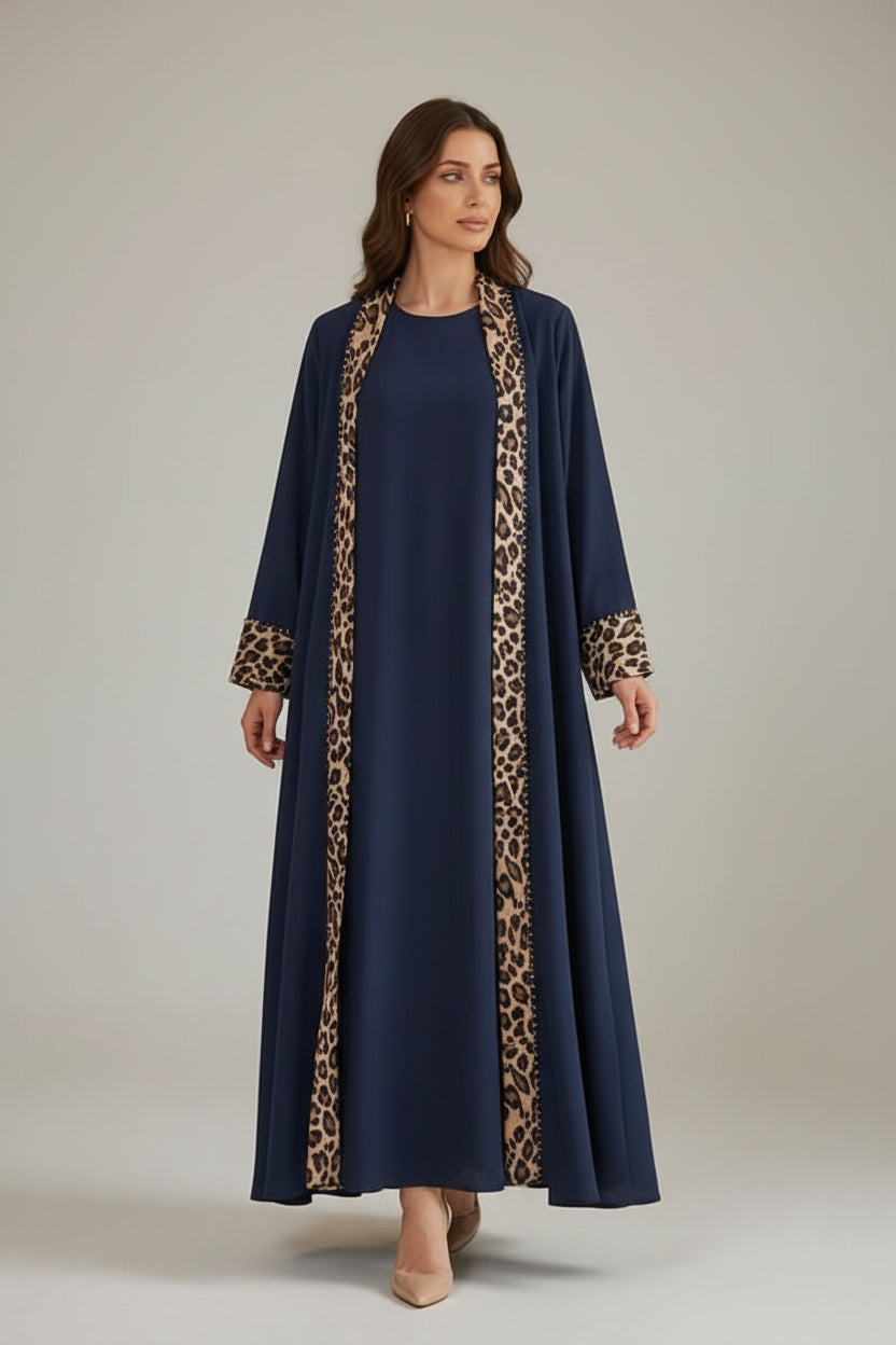 The Leoppard Luxe Abaya