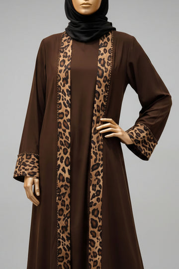 The Leoppard Luxe Abaya