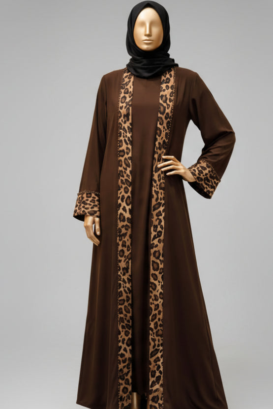 The Leoppard Luxe Abaya