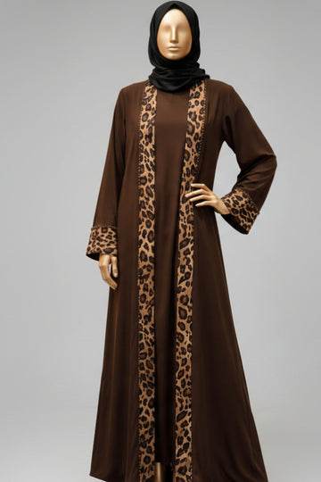 The Leoppard Luxe Abaya