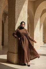 The Feathered Grace Abaya