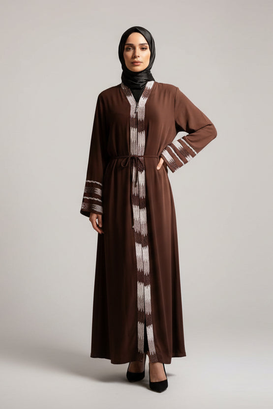The Truffle Embellished Abaya