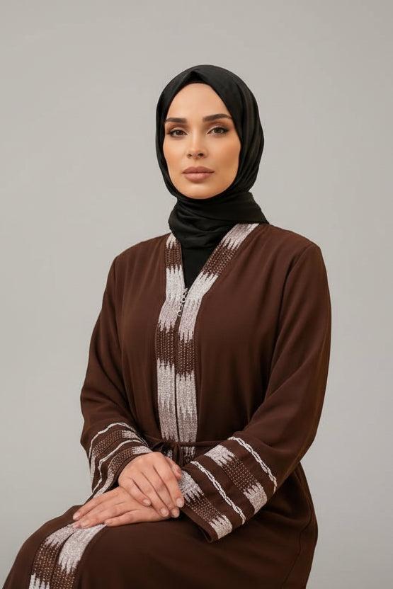 The Truffle Embellished Abaya
