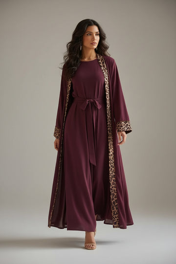 The Leoppard Luxe Abaya