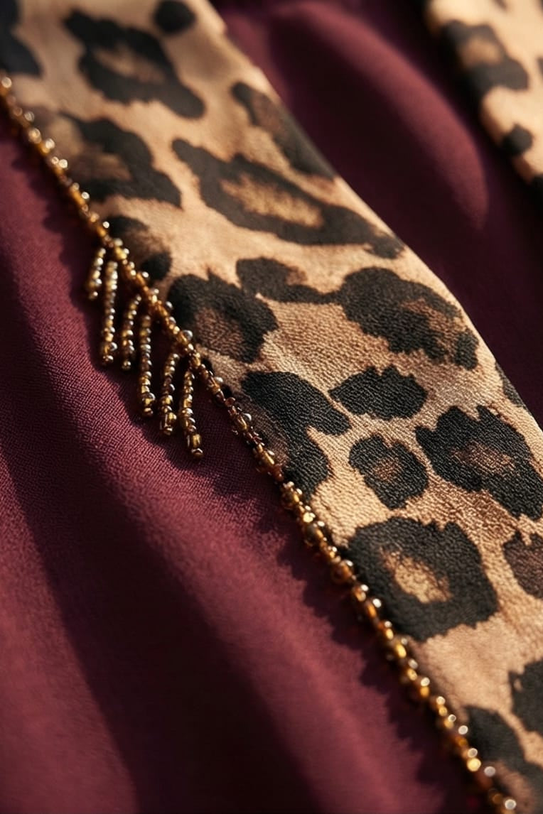 The Leoppard Luxe Abaya