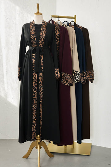The Leoppard Luxe Abaya
