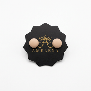 Beige pin pair