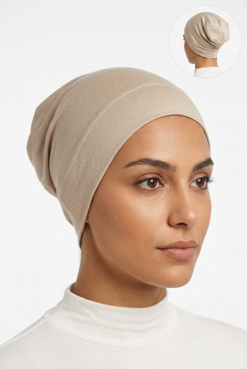 Closed Back Bonnet Beige