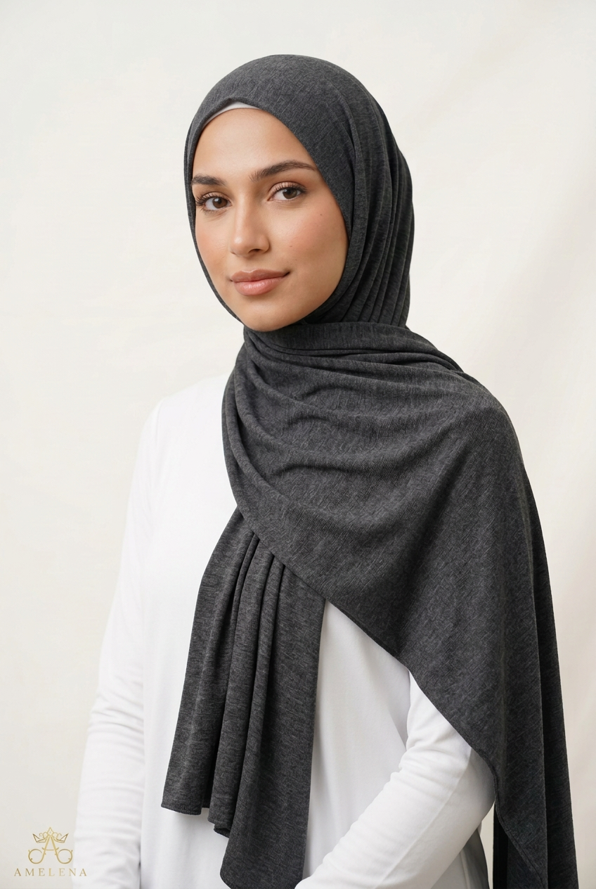 Premium Jersey HEATHER CHARCOAL GREY