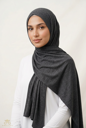 Premium Jersey HEATHER CHARCOAL GREY