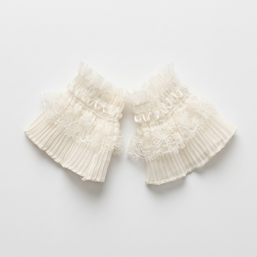 Ivory cuff pair, first flat lay