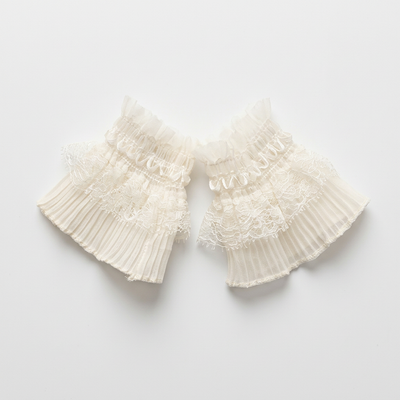 Ivory cuff pair, first flat lay