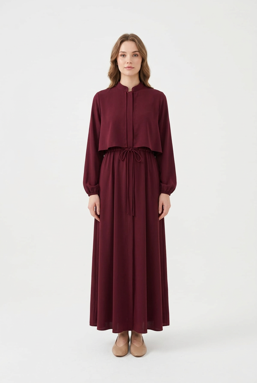 Maroon dress retry