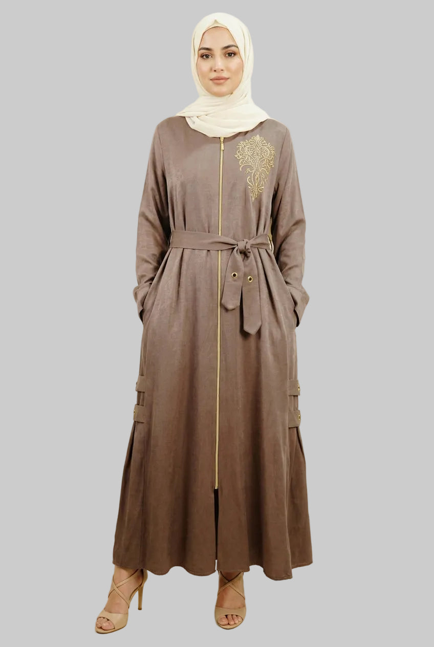 The Gilded Bloom Abaya