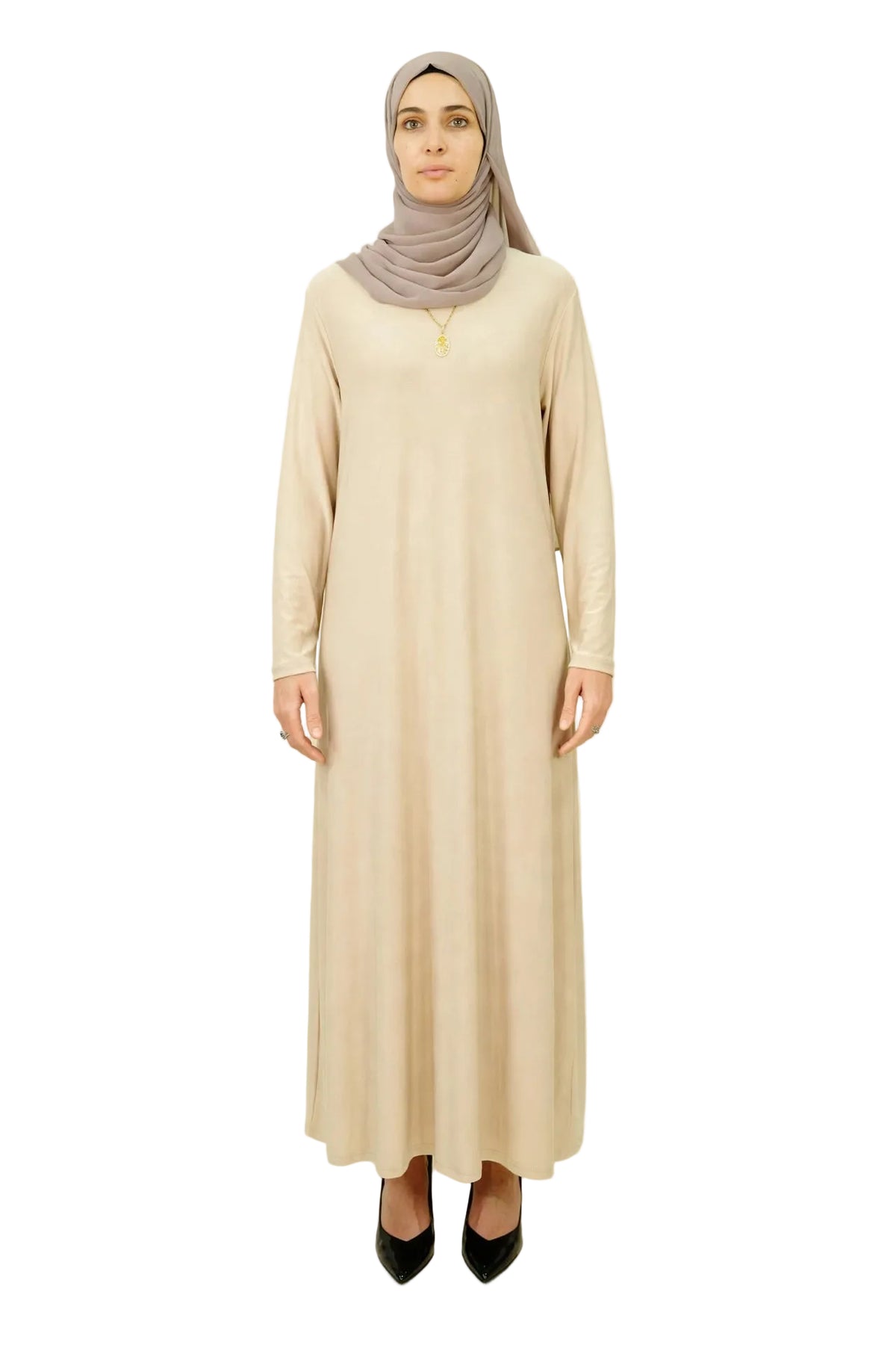 The Essential Layering Dress Beige