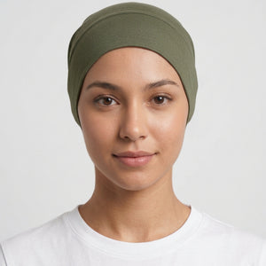 Closed Back Bonnet Military Green